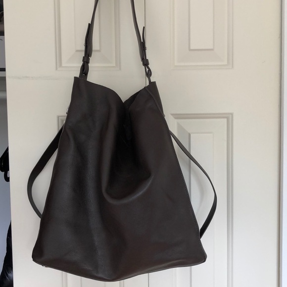 All Saints Handbags - Allsaints North South Tote (Brown Leather)